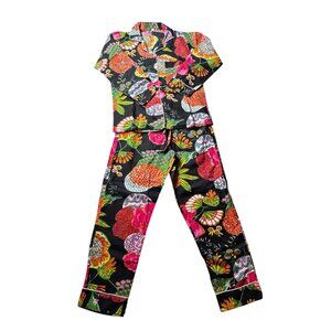 NWOTHandmade Indian Floral Cotton Pajama Set XS | Artisan Block Print Loungewear